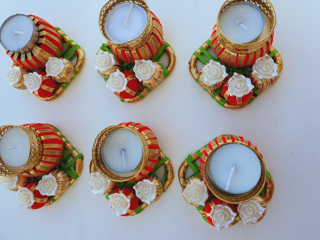 Designer Tealights For Diwali ( set of 6)